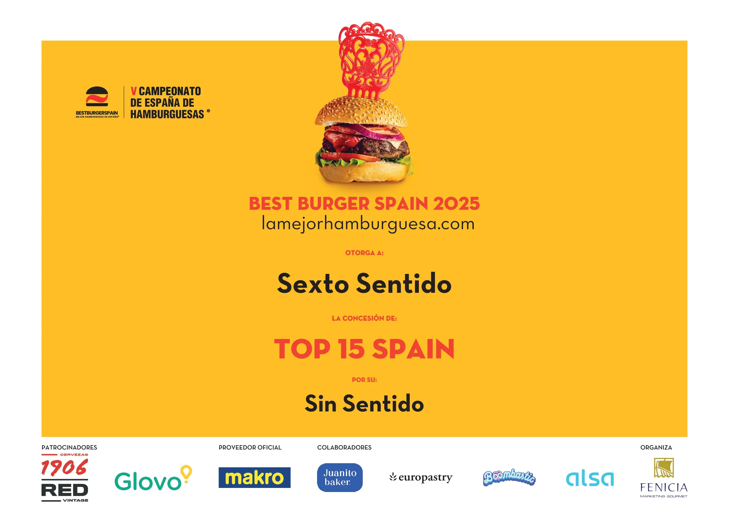 Premio Mejor Hamburguesa de las Islas Baleares